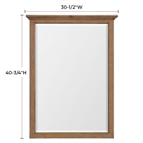 McKenzie - Beveled Mirror - Pecan