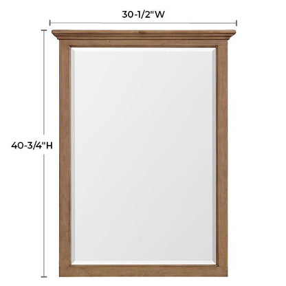 McKenzie - Beveled Mirror - Pecan