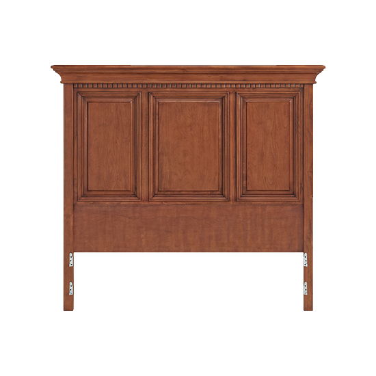 McKenzie - Queen Grand Headboard - Glazed Antique Cherry