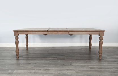 Sierra - Rectangular Extension Dining Table With Turned Legs - Amber