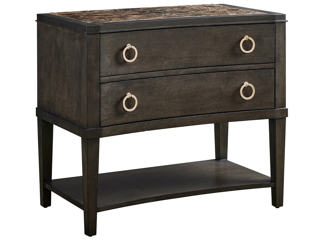 Fenwick - Emperador Nightstand - Dark Brown