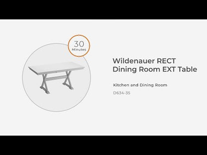 Wildenauer - Rectangular Dining Extension Table - Brown / Black