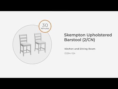 Skempton - Upholstered Barstool (Set of 2) - White